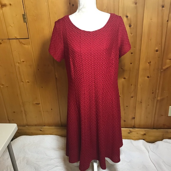 RN Studios Dresses & Skirts - RN Studios red textured dress, size 1X
